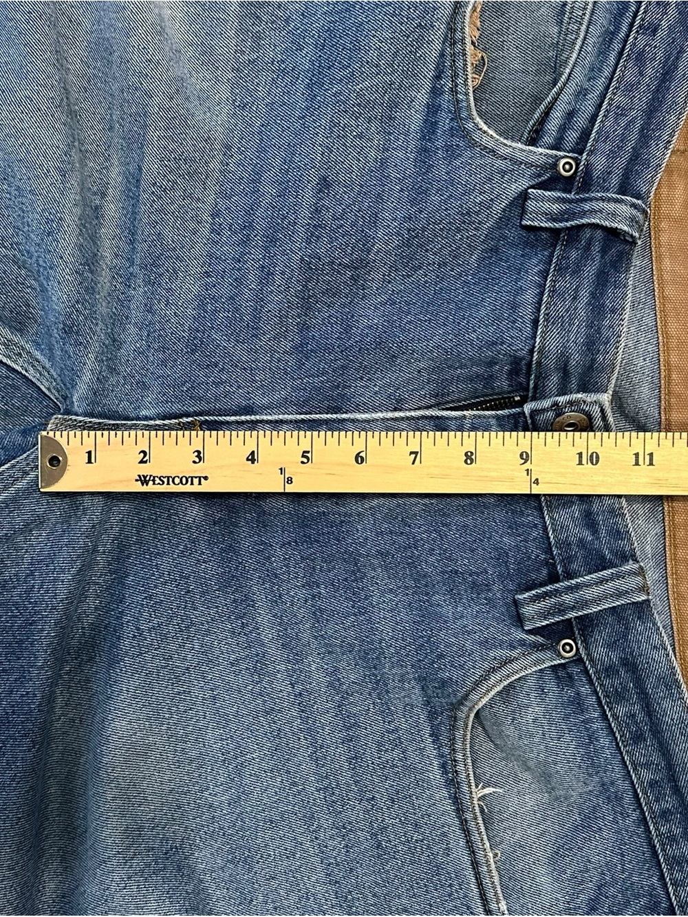 Duluth Trading Co Men's Straight-Leg Blue Jeans 37x34 - Picture 10 of 13